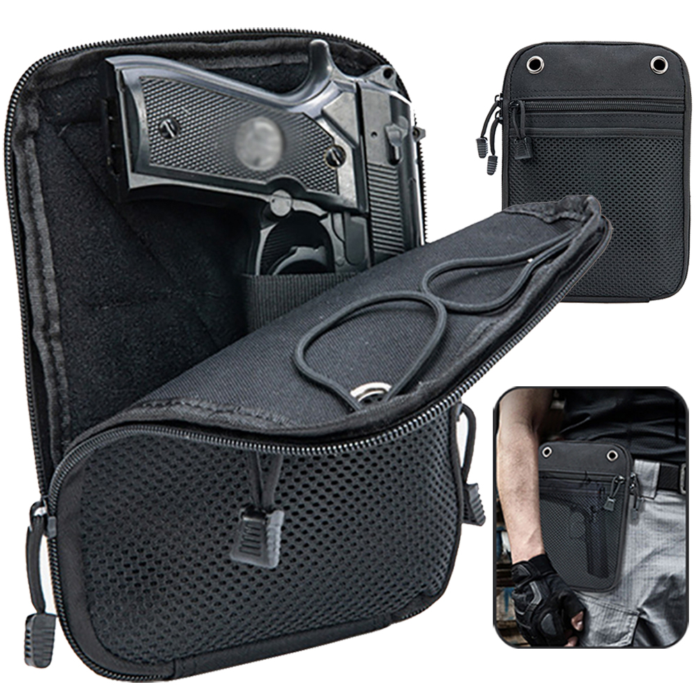 Edc Carry Belt Pouch - Molle Outdoor Tactical Concealed Gun Holster