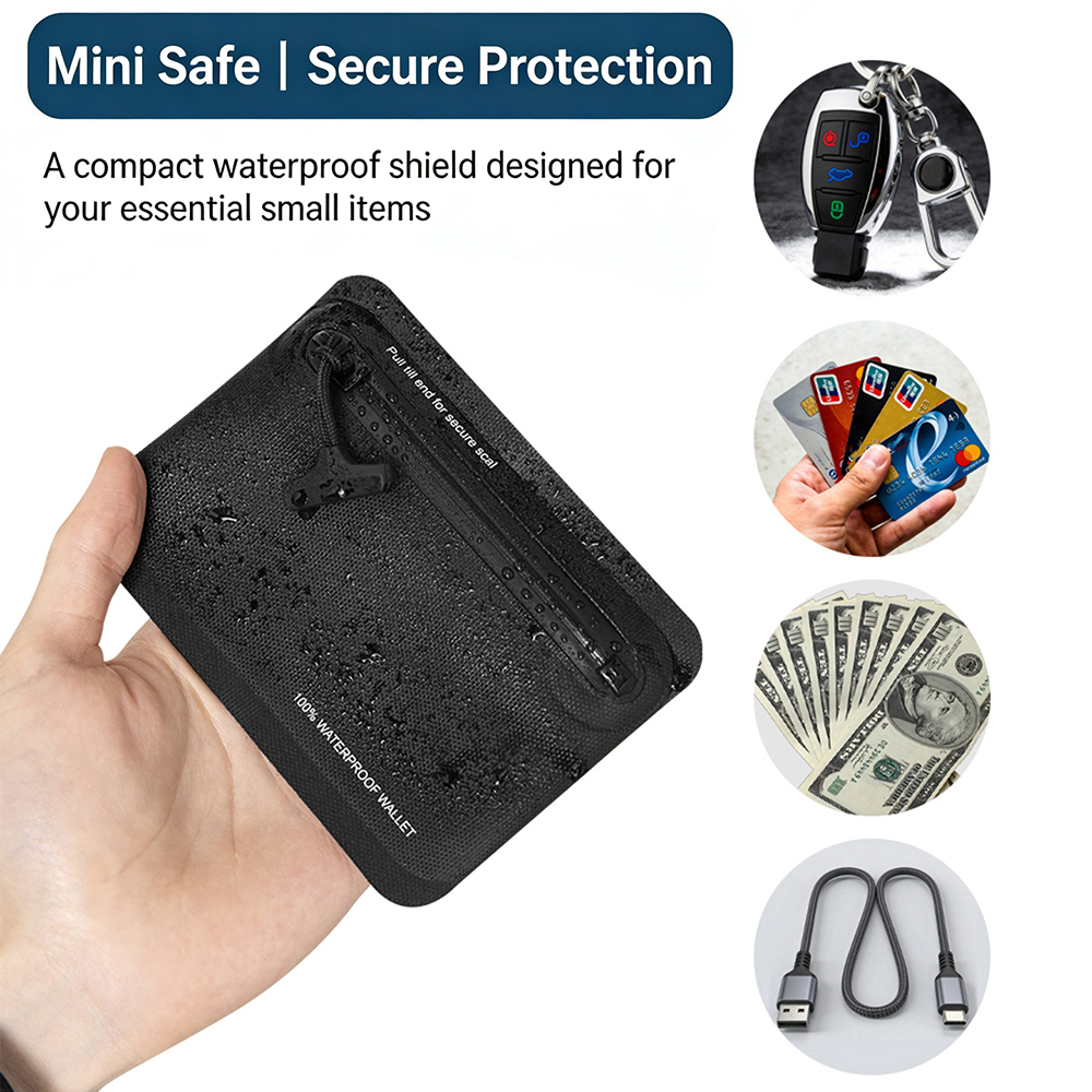 100% Waterproof Zipper Coin Pu – Edc Carry Coins Bewertung und Preis