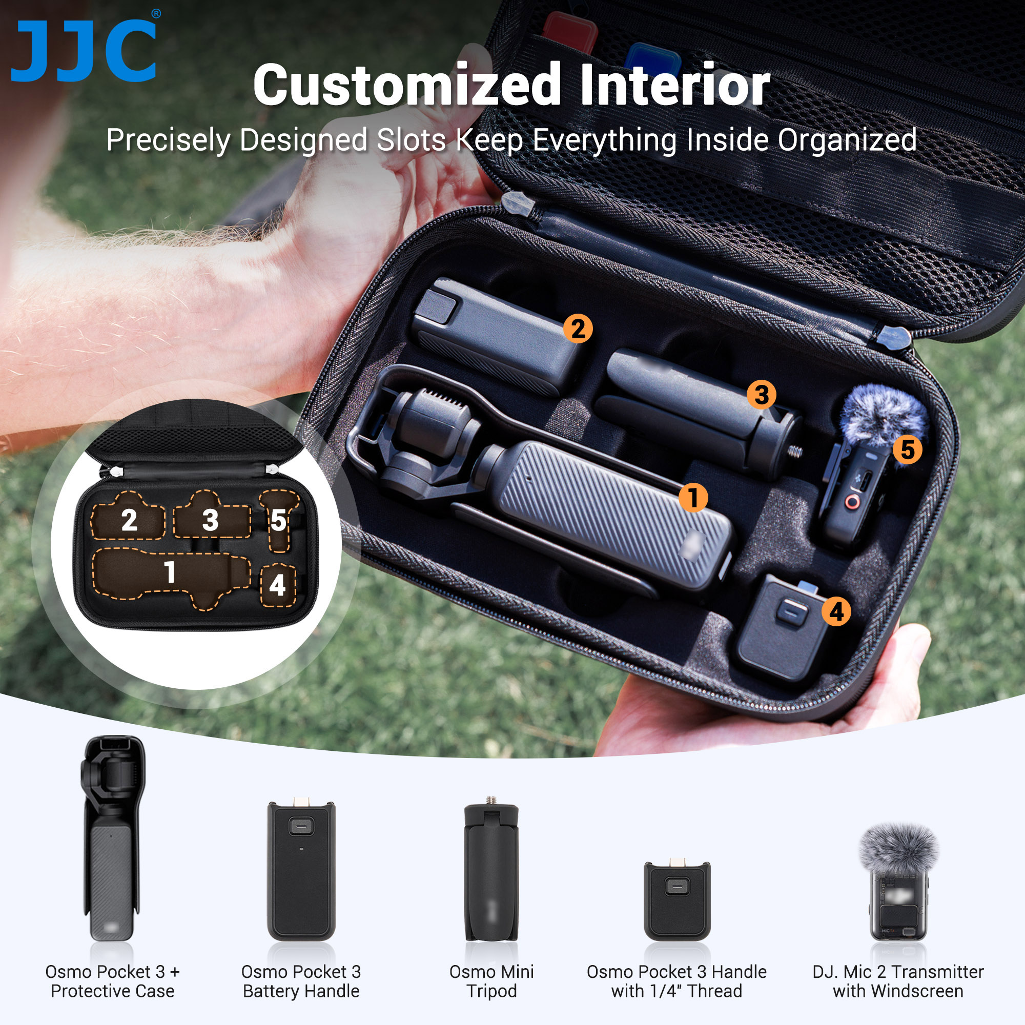 JJC Hard Shell Osmo Pocket 3 C – Edc Carry Bag Bewertung und Preis