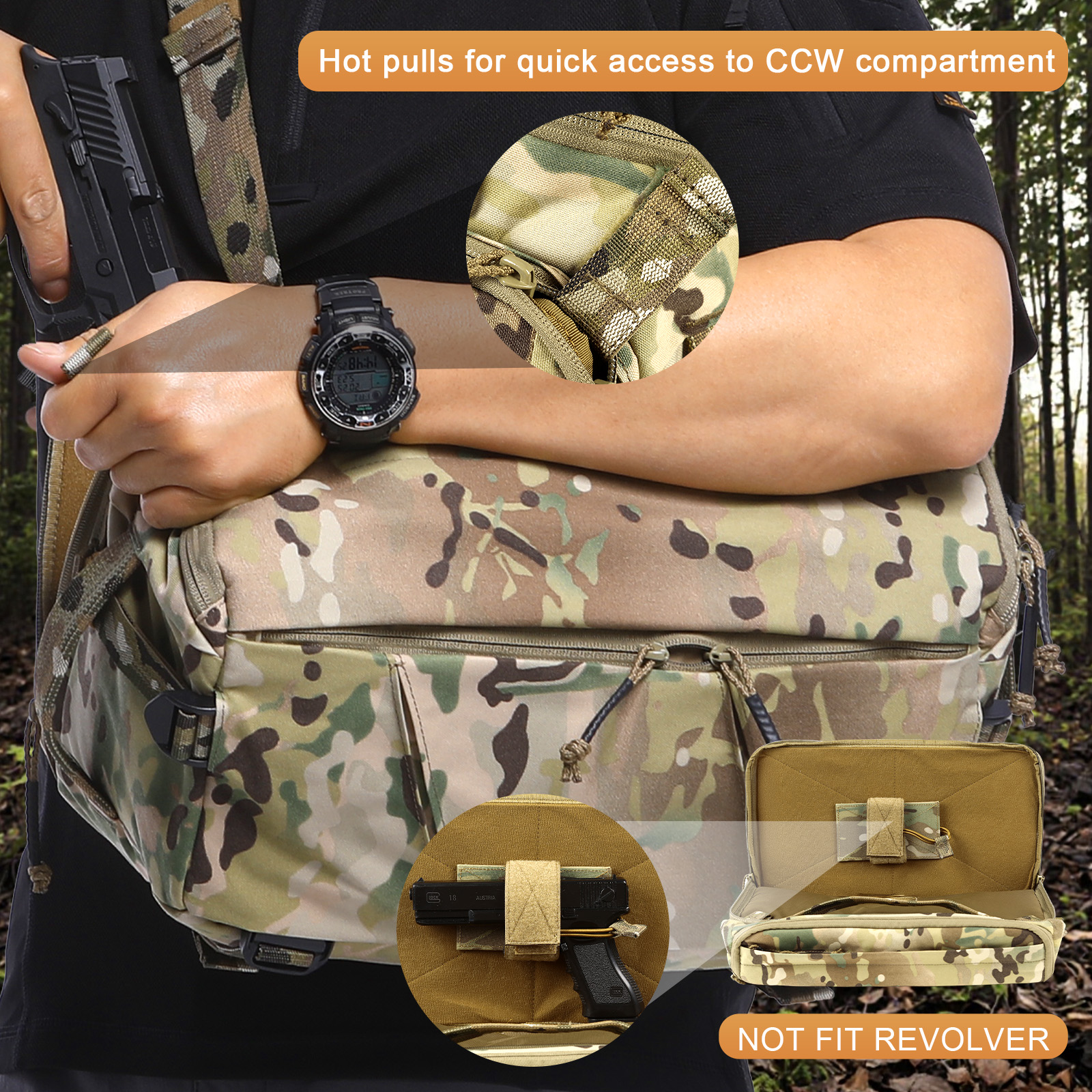 VOTAGOO 13L Tactical Sling Bag – Edc Carry Bag For Men Bewertung und Preis
