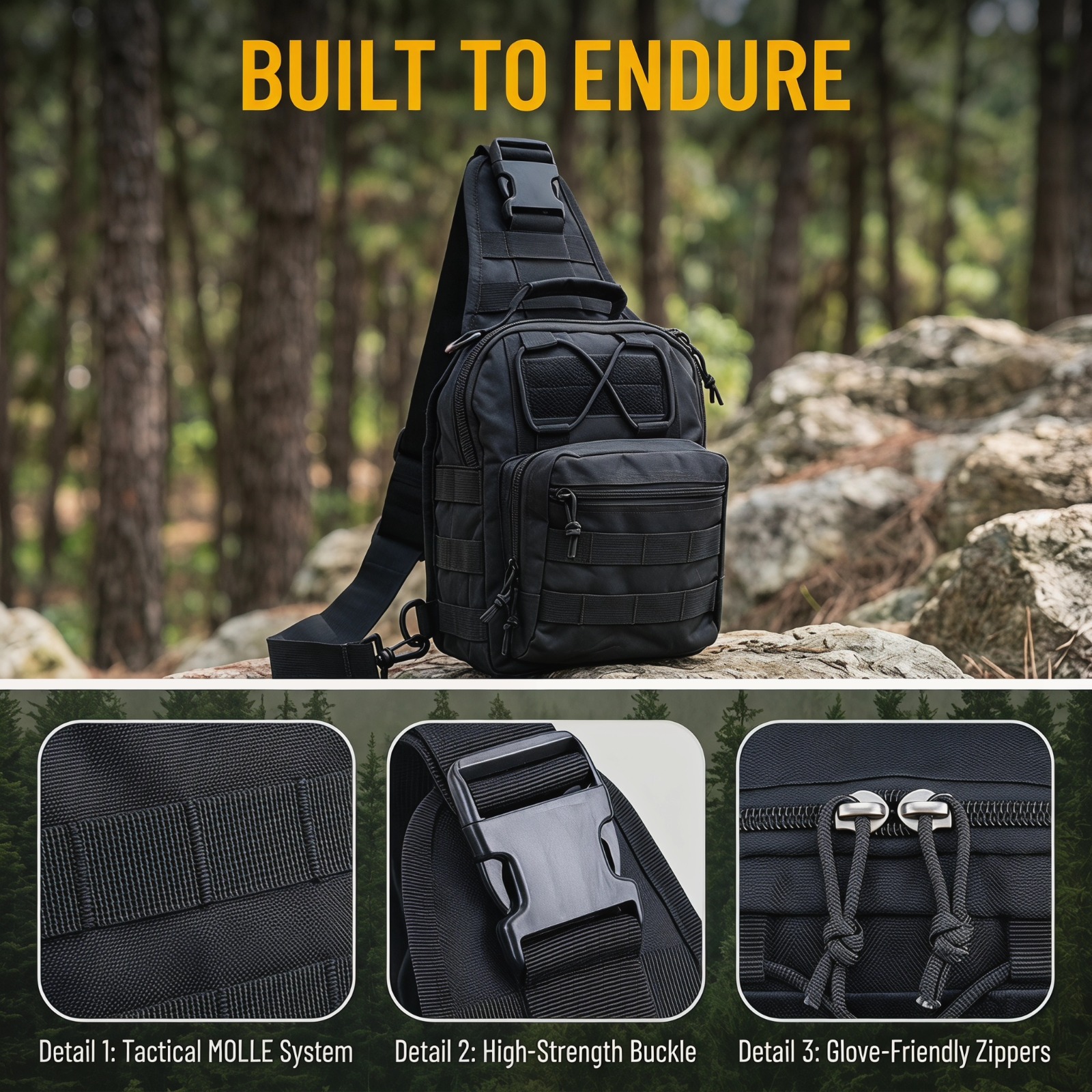 Tactical Sling Chest Pack Dura – Edc Everyday Carry Bag Bewertung und Preis