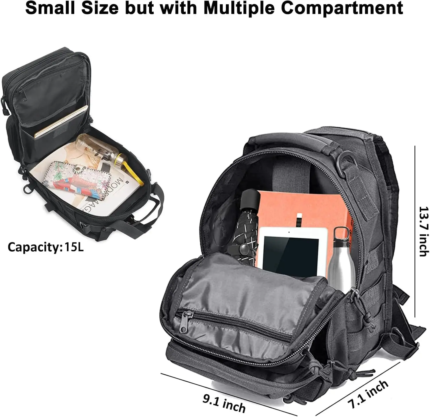 Tactical Sling Backpack Should – Edc Carry Pistols Bewertung und Preis